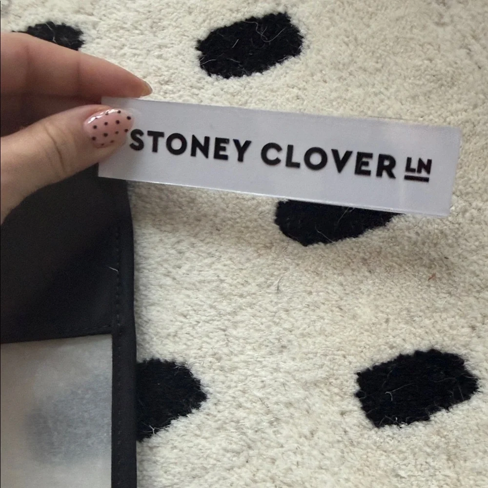 Stoney Clover‎ Clear Black Trim Needle Point Pouch